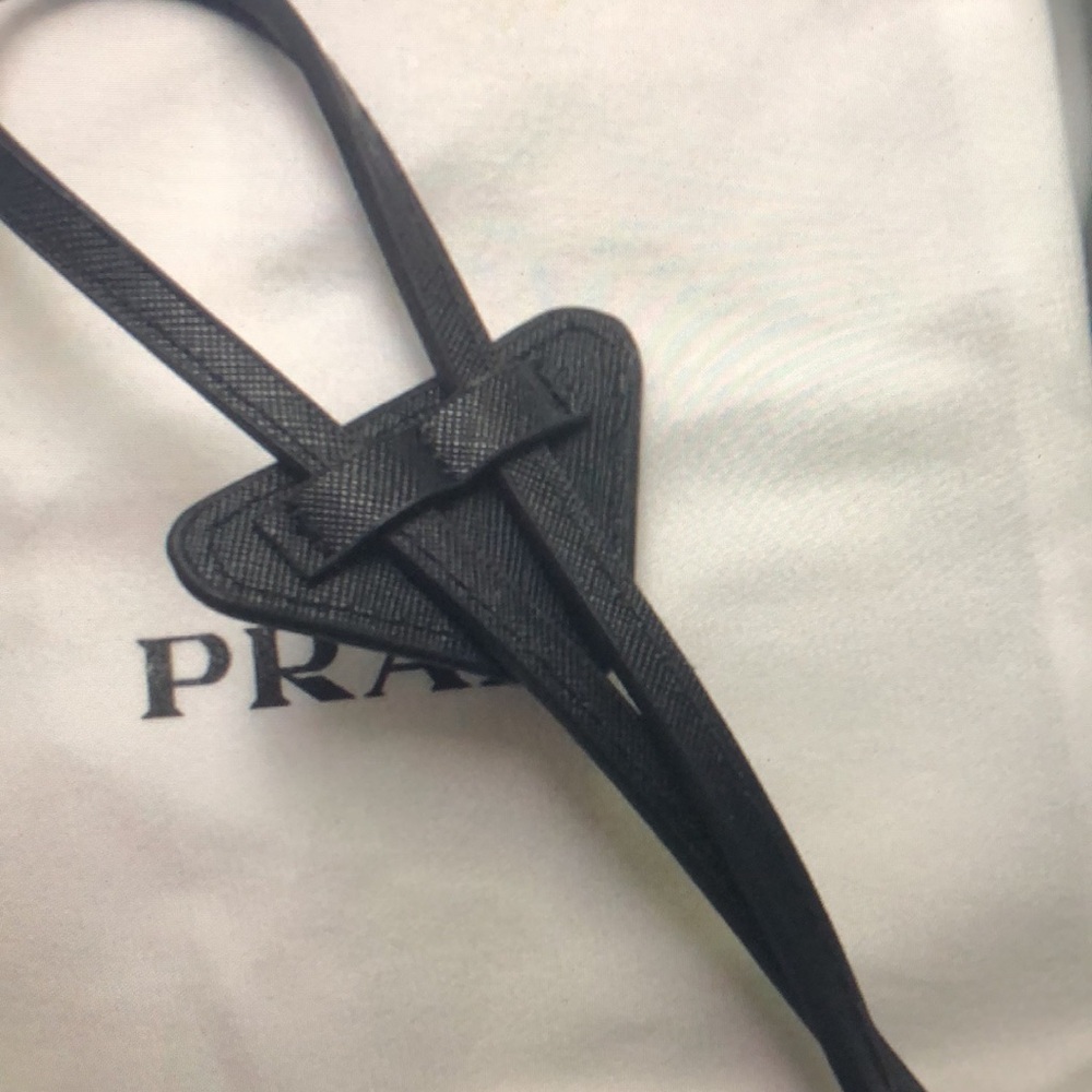 Authentic Prada Saffiano Leather Bolo Tie - Picture 5 of 8